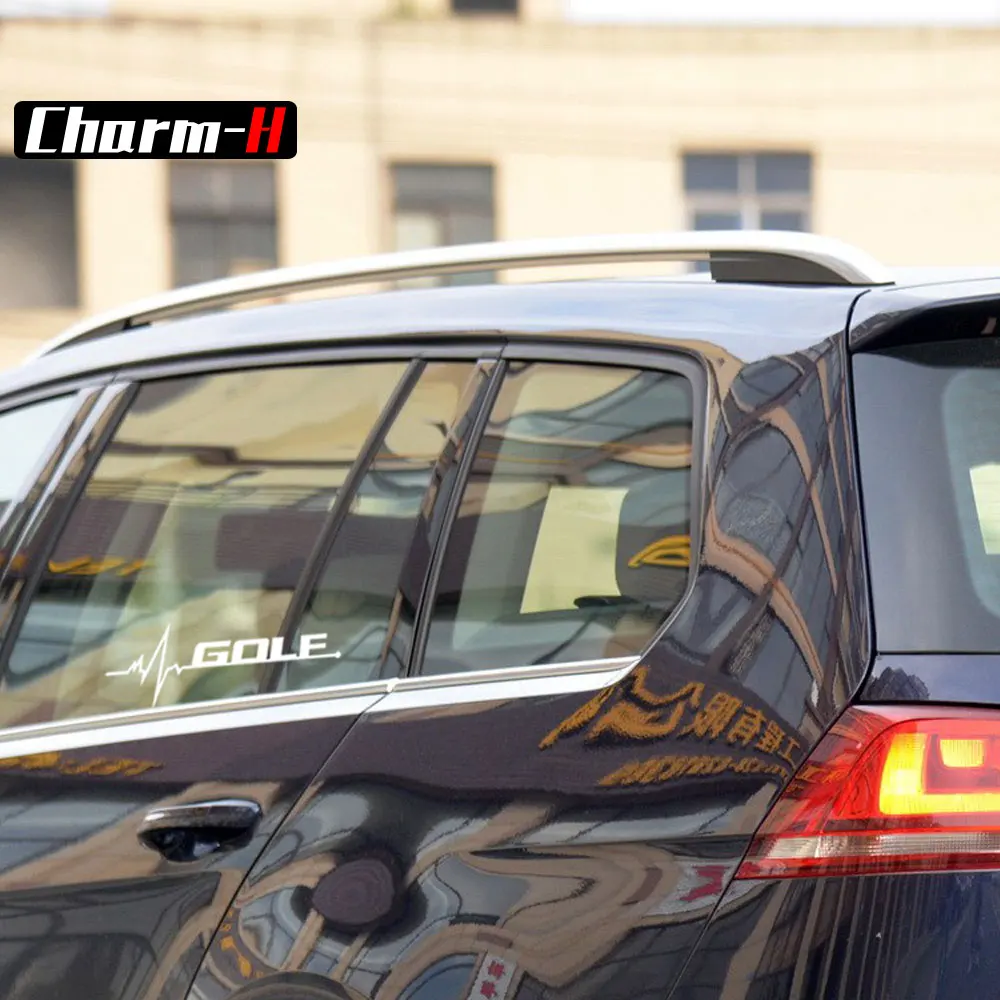 2PCS Car Styling Side Window Stickers Deacal For Volkswagen Golf 4 5 6 7 TDI Polo Up Mk2 Mk3 Mk4 Mk5 Mk6 Mk7 Accessories