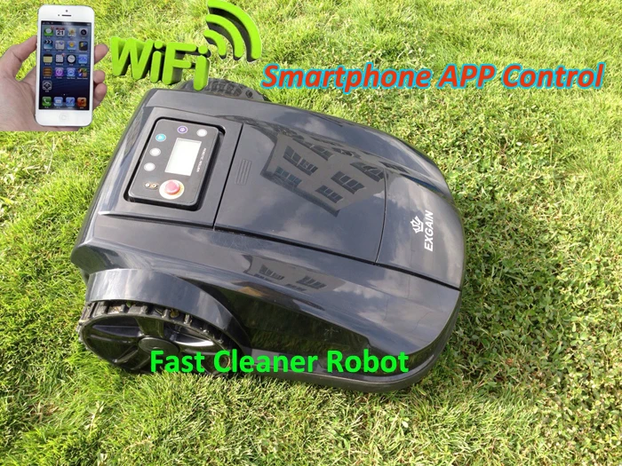 

2016 Newest 4th Generation Intelligent Robot Lawn Mower Updated with WIFI Smartphone App Control With NewestRange Function