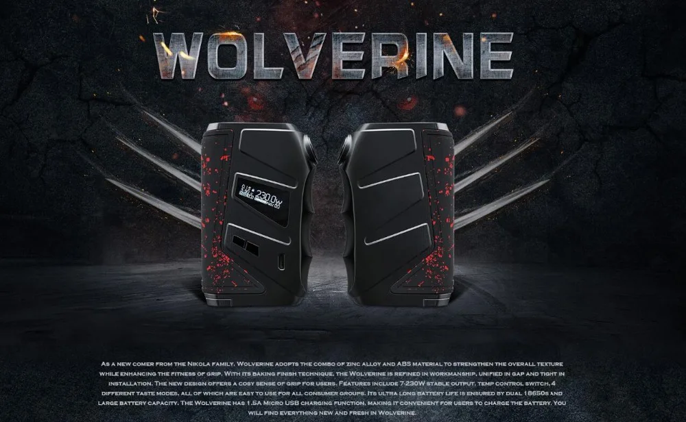 Nikola Wolverine 230W Box Mod