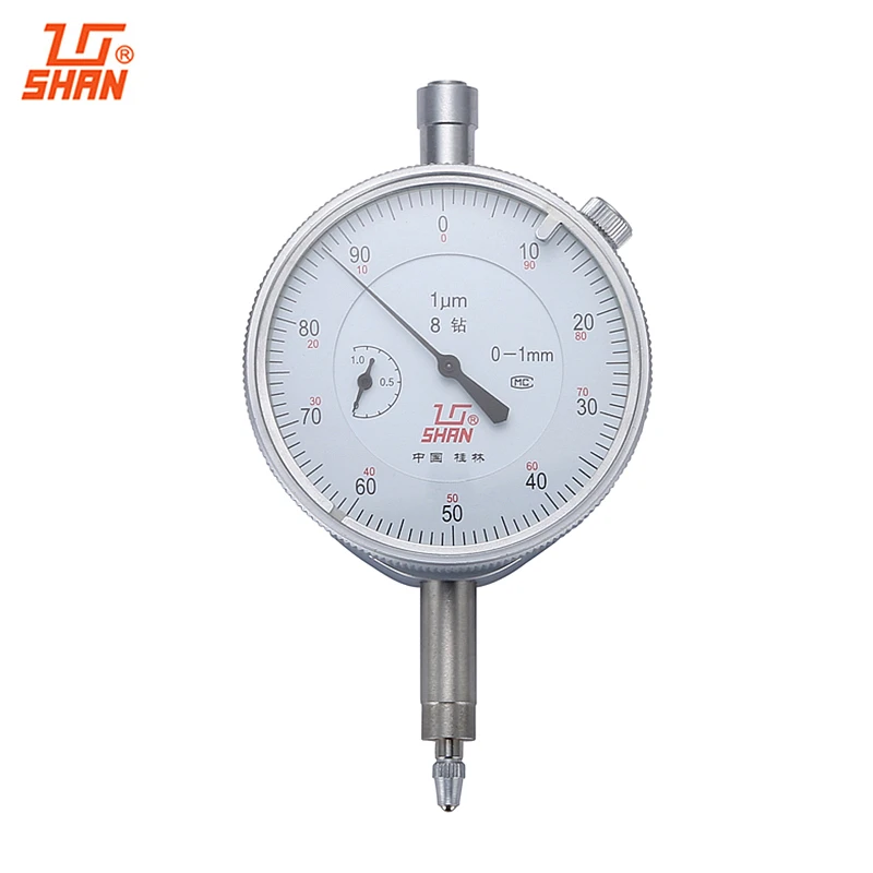 SHAN Dial Indicator 0 1mm 0 001mm Dial Gauge Dial Test Indicators Shockproof Micrometer font b