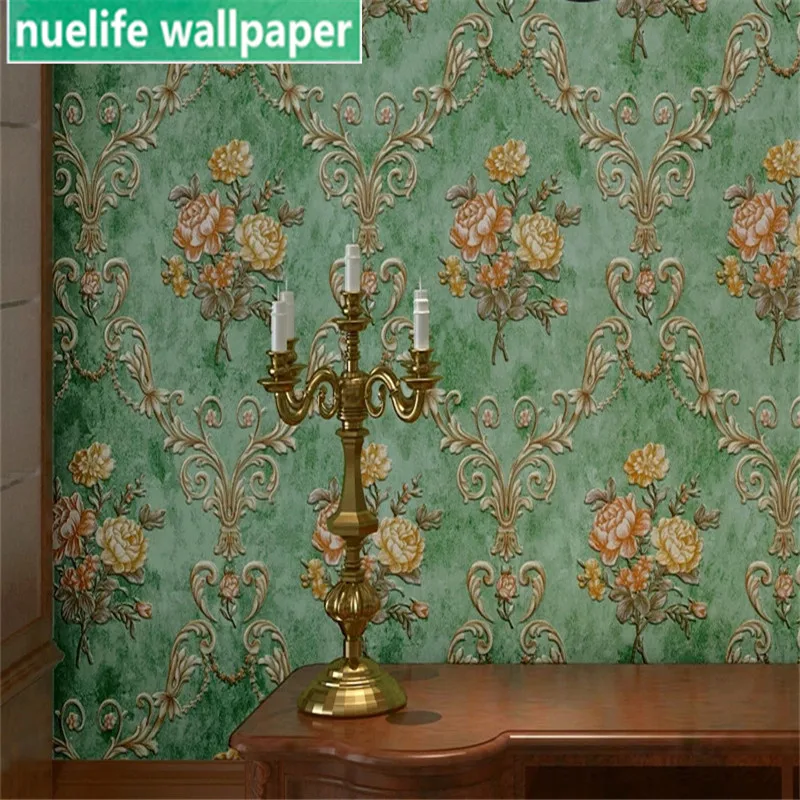 Idyllic retro nostalgic style living room bedroom bookstore restaurant beauty salon 3D non-woven wallpaper background wallpaper Idyllic retro nostalgic style living room bedroom bookstore restaurant beauty salon 3D non-woven wallpaper background wallpaper
