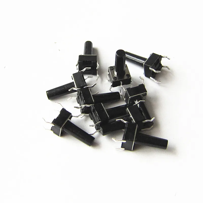 10pcs lot 6 6 13mm Long Handle Push Button Switch Nice Electromagnetic Oven Small Switches 6x6x13
