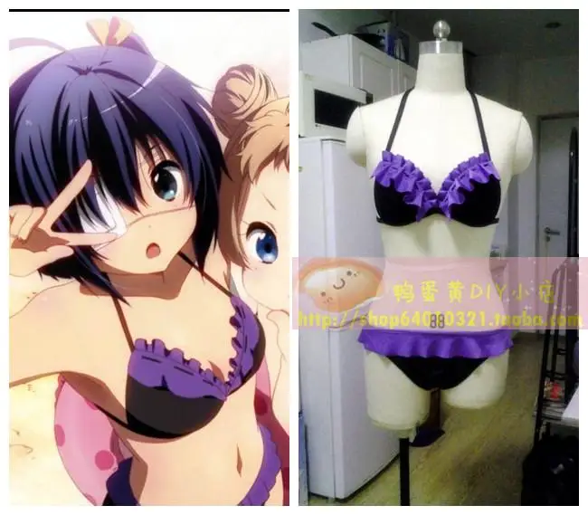 Love chunibyo и другие бреда! Купальник бикини для косплея Heroine таканаши Рикка аниме