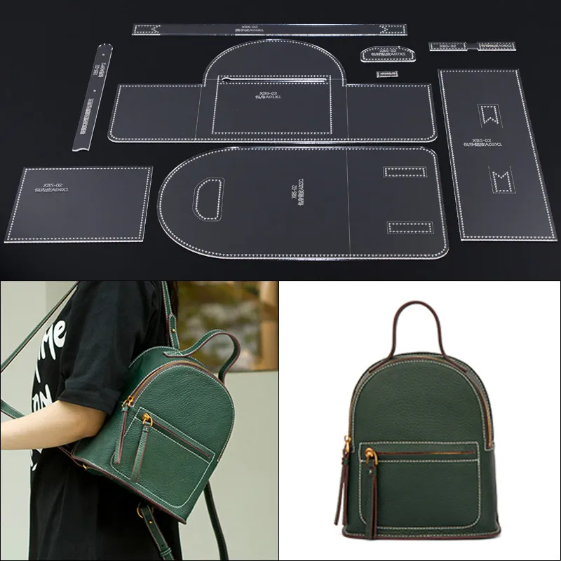 

Acrylic Template Pattern for Lovely Shoulder Bag Soft Leather Craft Pattern DIY Simple Style Bag Stencil Sewing Pattern