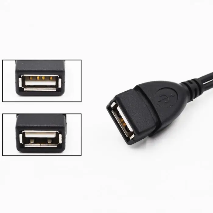 Etmakit 2 в 1 OTG Micro USB хост Мощность Y сплиттер USB адаптер к Micro 5 Pin Мужской Женский кабель NK-Shopping