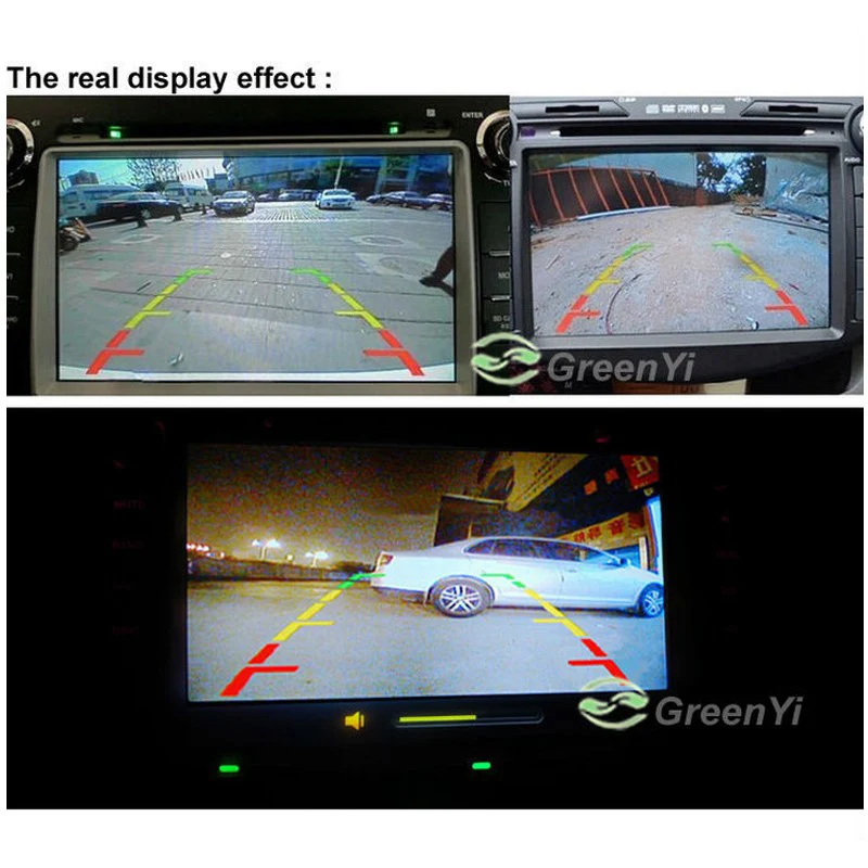 GreenYi Водонепроницаемый 4 светодиодный ночного видения Автомобильная камера заднего вида CCD камера заднего вида с 3 стеклянными линзами для автопарковки