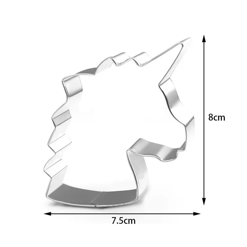 1 шт. формочка для печенья с единорогом из нержавеющей стали формочка для выпечки Формочки для печенья инструменты для украшения торта