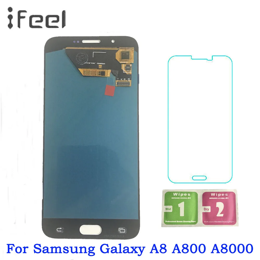 

Super AMOLED For Samsung Galaxy A8 A800 A8000 A800F LCD Display + Touch Screen Digitizer Assembly Free Shipping