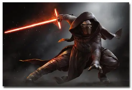 Kylo Ren Star Wars 7 The Force Awakens Movie Art Print Silk Poste Wall 12x18' 24x36' 24x48' | Дом и сад