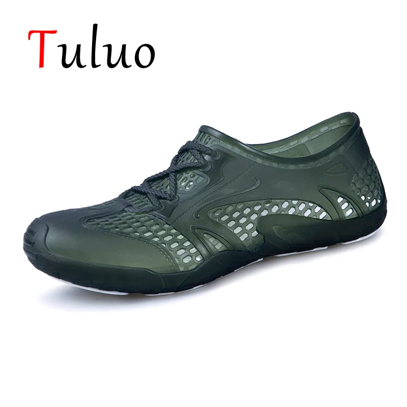 

TULUO Summer Water Shoes Men Lightweight Breathable Barefoot Beach Swimming Quick Drying Non Slip Outdoor Walking Male Sneakers