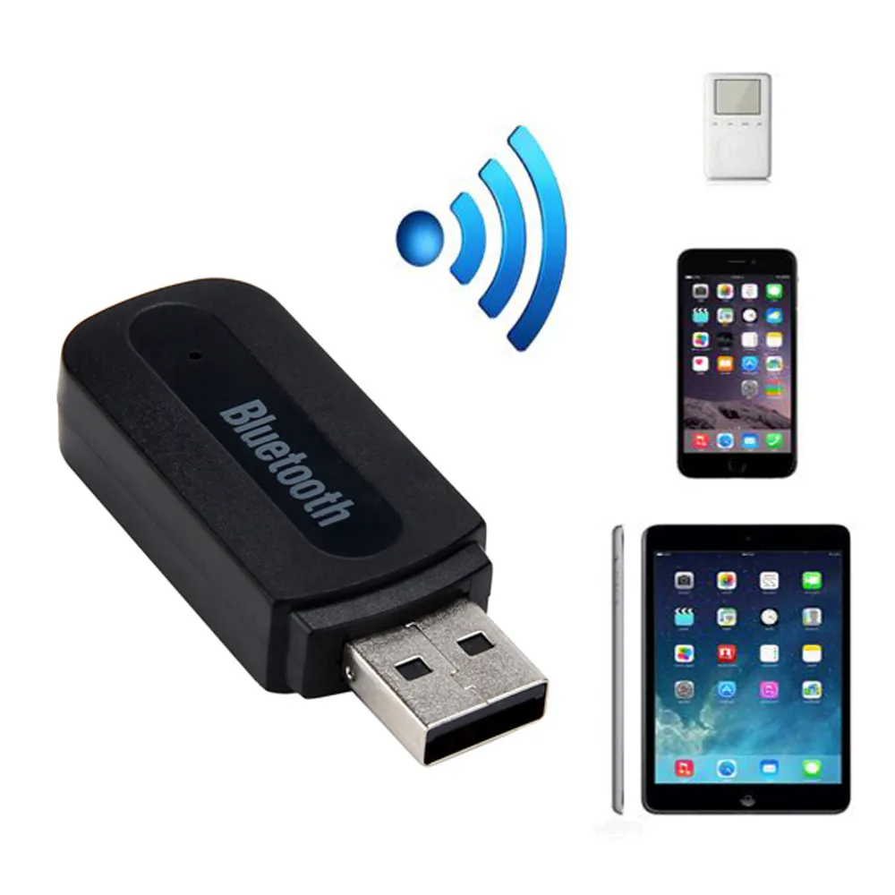 

Perfectly Compatible USB Bluetooth Music Receiver Adapter 3.5mm Stereo Audio For iPhone iPad and most kinds of smart phones#YL