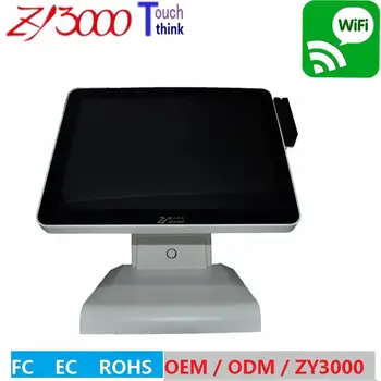 15 inch Factory Price j1900 8G ram 128G SSD capacitive touch screen POS system  Touchscreen POS Terminal With MSR card reader