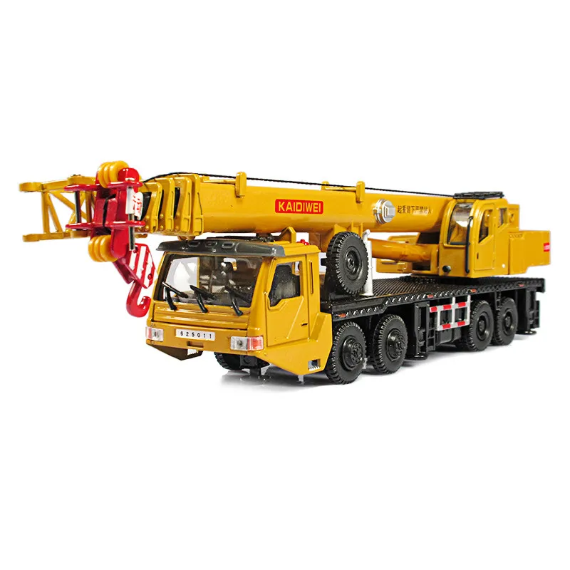

high quality 1:55 simulation alloy heavy crane engineering vehicle model large crane car toy car collection for kid and adult