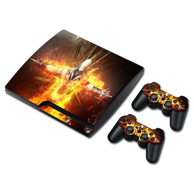 

free drop shipping Vinyl material skin for ps3 slim Protective wrap for ps3 slim with best price#TN-P3Slim-3271