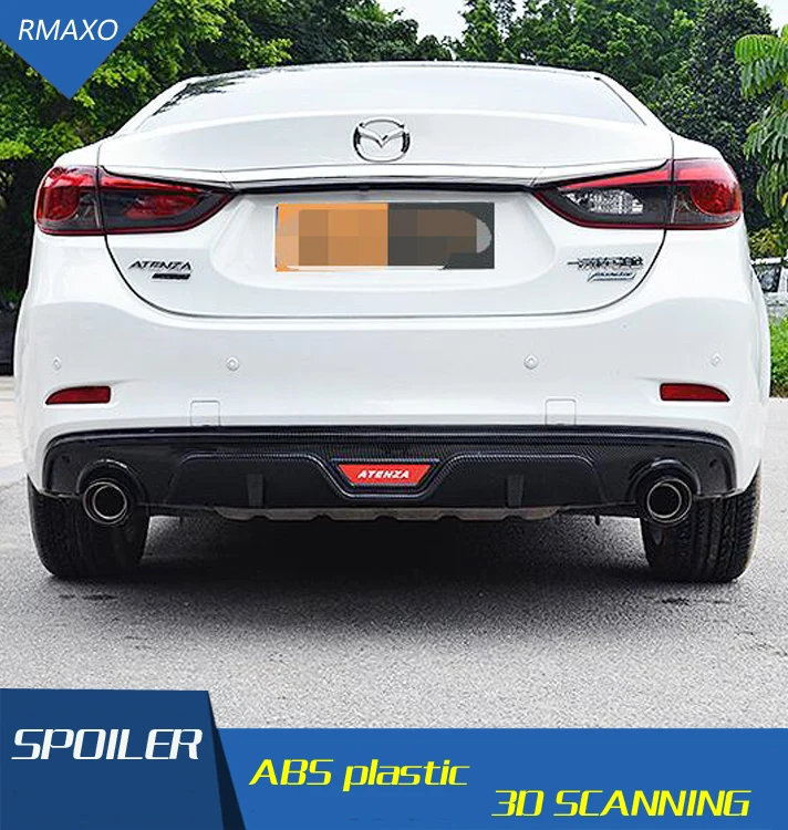 

For Mazda 6 ATENZA Rear spoiler 2015 STY ABS Rear Bumper Diffuser Bumpers Protector For ATENZA surrounded rear lip rear spoiler
