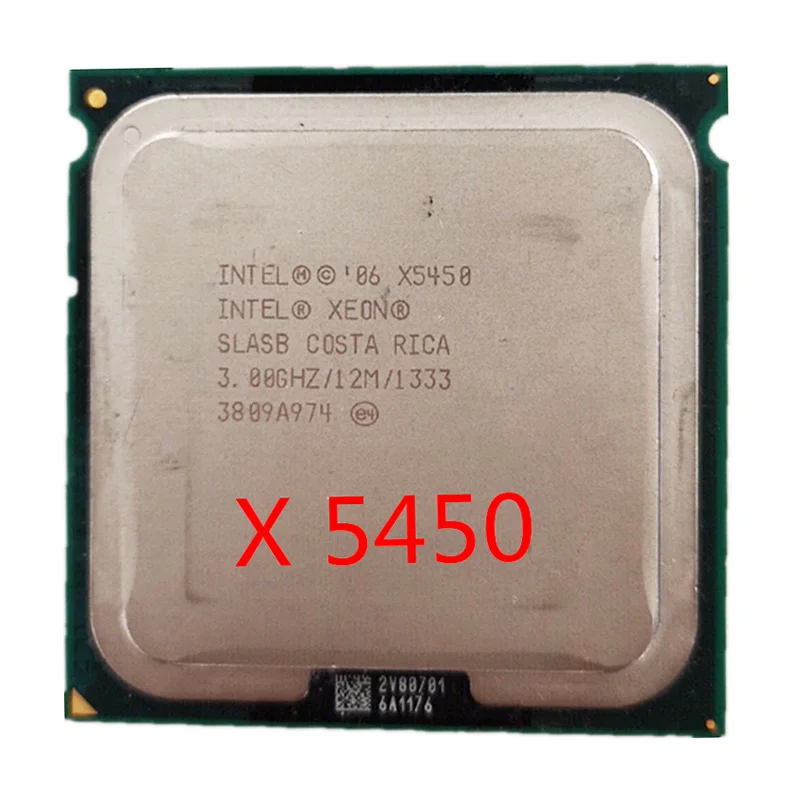 ЦП Intel Xeon X5450 работает на материнской плате LGA 771 3,0 GHz 12MB 1333MHz четырехъядерный процессор