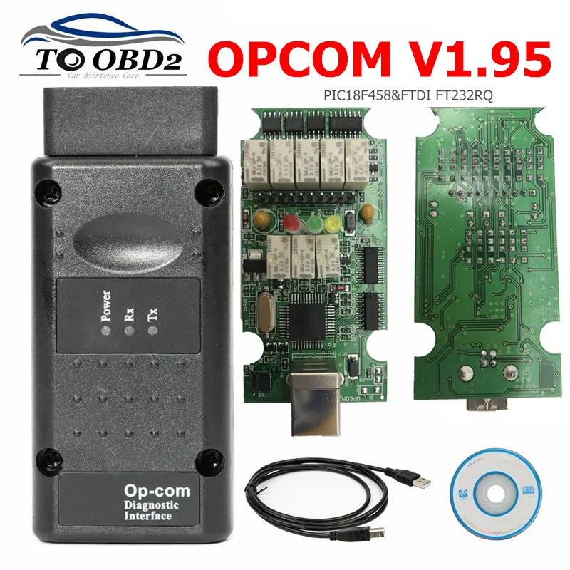 Последняя версия OPCOM V1.95 PIC18F458 FT232RQ прошивка OP-COM для Opel диагностический инструмент OP COM V1.95 поддержка обновления оборудования