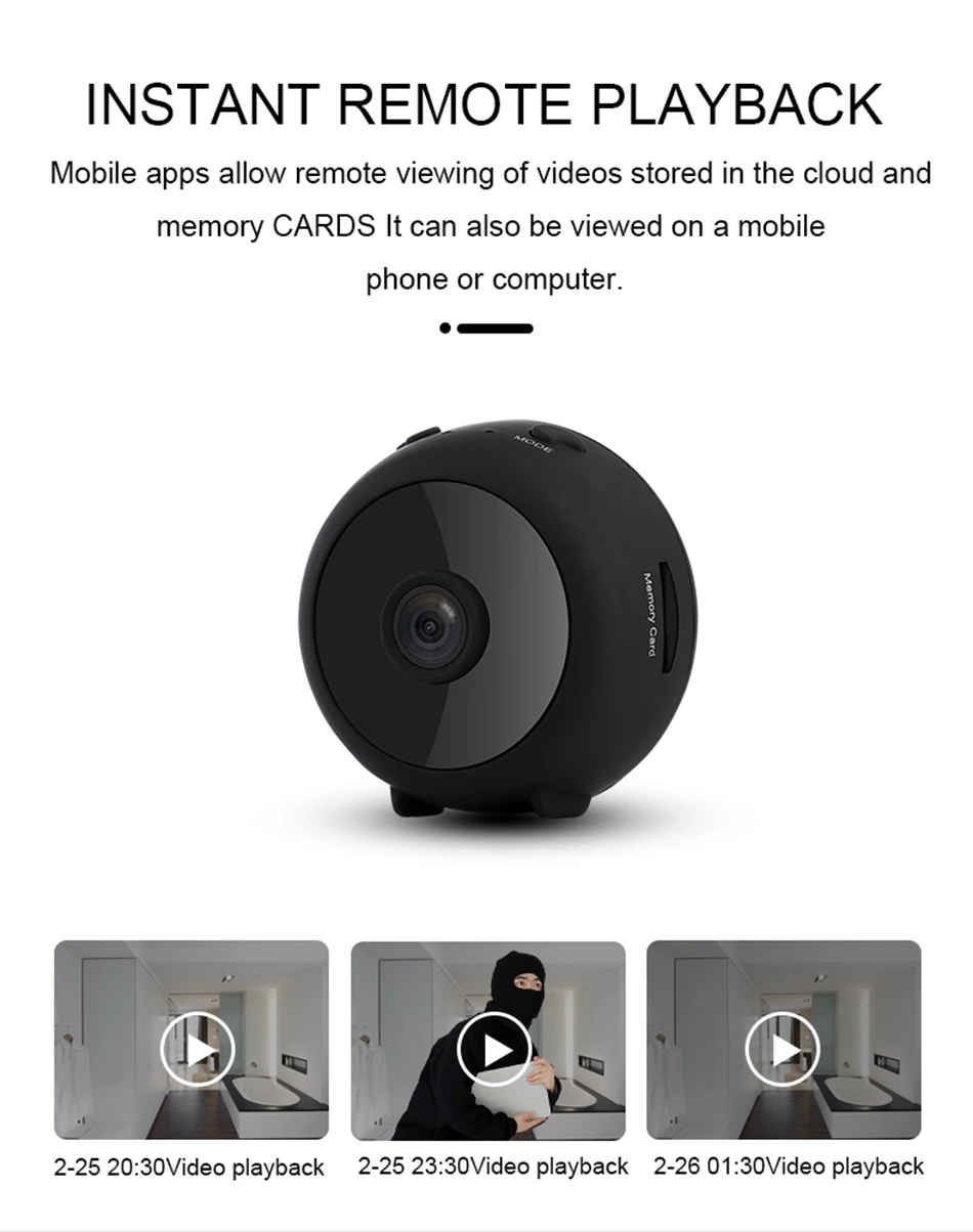 

A11 Wifi IP Mini Camera Full HD 1080P Secret Camera IR Night Vision Micro Camera Motion Detection Camera Support TF Card