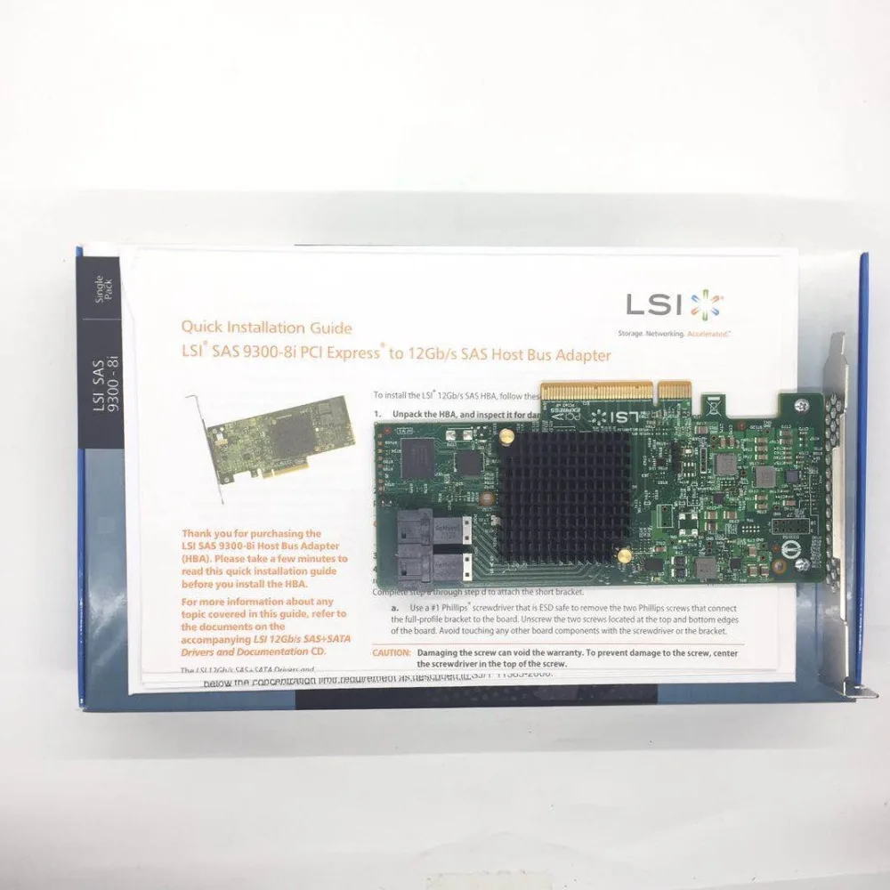LSI00344 9300 8i внутренний 12 ГБ/сек. 8 портовый адаптер PCI Express 3 0 X8 SAS/SATA Кабель SAS не