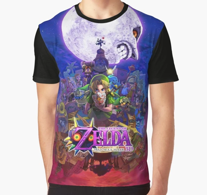 

All Over Print 3D Tshirt Men Funny T Shirt The Legend of Zelda - Majora's Mask 3D Artwork Full Print Big print Graphic T-Shirt