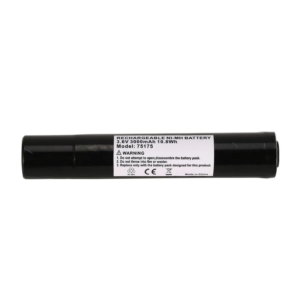 

3.6V 3000mAh 10.8Wh Ni-MH Rechargeable Replacement Battery 75175 for Flashlight Outdoor for Streamlight Fast Charging