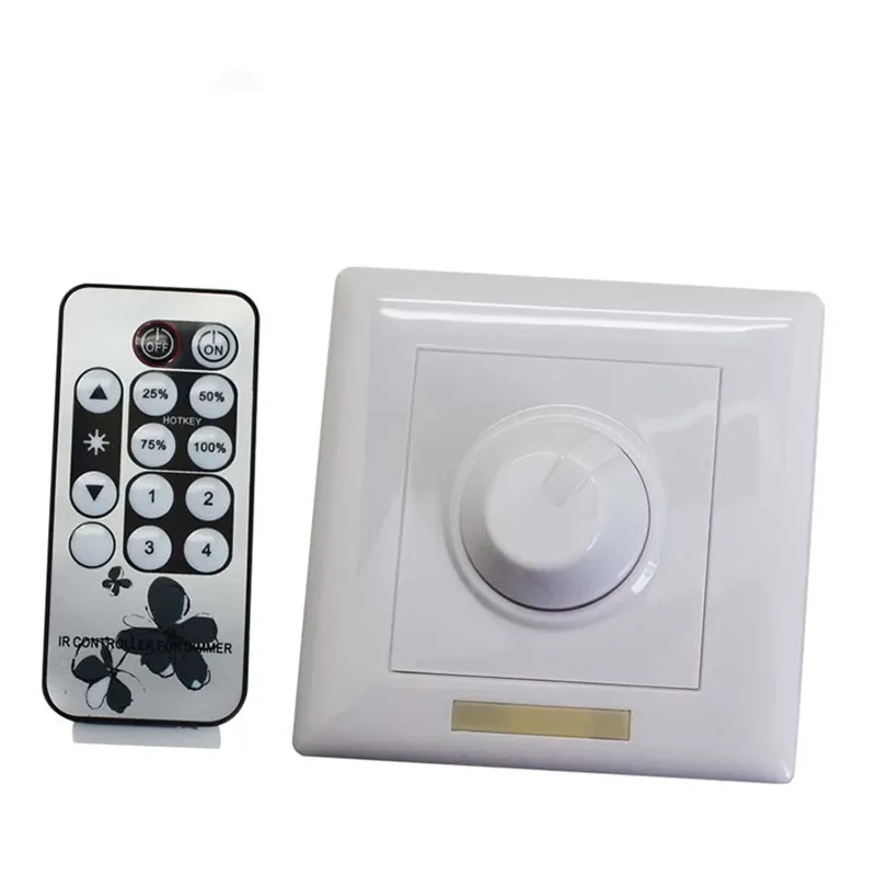 Ac90240v Ir Knob Pwm Triac Led Dimmer Switch For E14 E27 Gu10 Dimmable Led Lights Dimmers