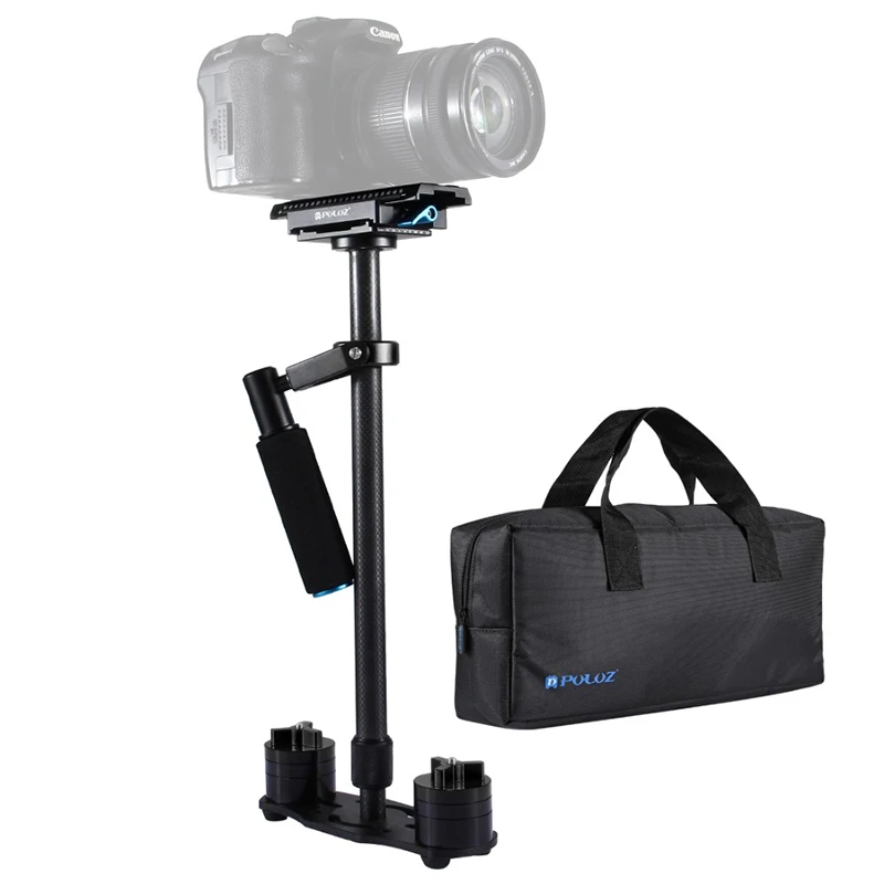 

new 2019 PULUZ Adjustable S60T for steadycam Scalable Carbon Fiber Handheld Camera Stabilizer for Steadicam for Canon Nikon DSLR