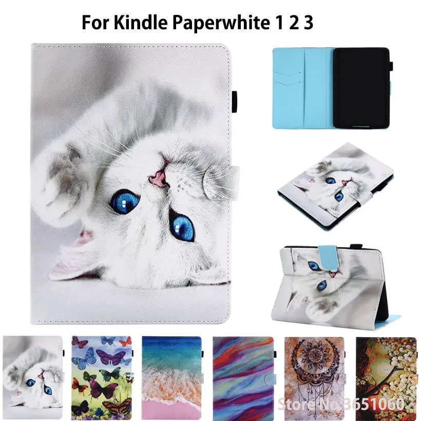 

Ultra Slim Case Cover for Amazon Kindle Paperwhite 1 2 3 2015 6th Case for Kindle Paperwhite 6 inch Funda Tablet capa Shell