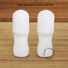 30 шт./лот Новое поступление 30 мл дезодорант бутылка с роликом 1 унций DIY контейнер для женской косметики Портативный Путешествия небольшой упаковки