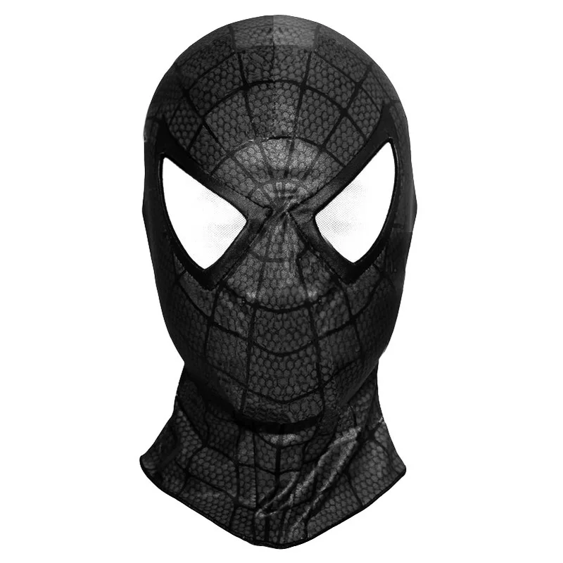

High Quality Spiderman Full Head Mask Spandex Black & Red Spider Man Masks for Halloween Party and Birthday Gifts
