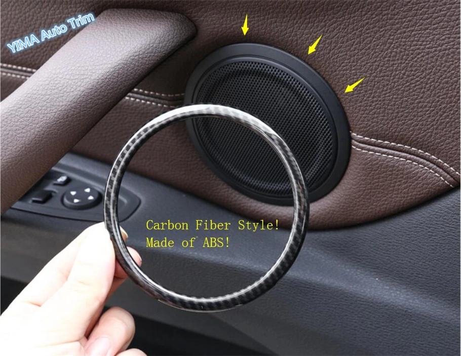 

Lapetus Auto Styling Door Stereo Speaker Audio Loudspeaker Sound Cover Trim 4 Piece Fit For BMW X1 F48 2016 2017 2018 2019 ABS