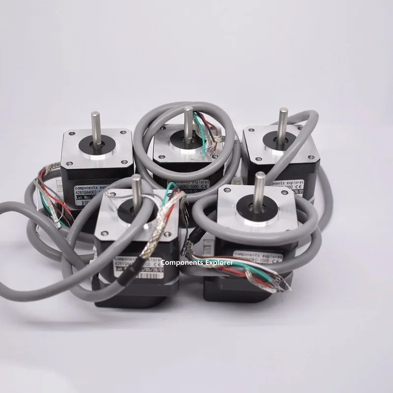 Nema17 шаговый двигатель 40 мм с 1000 кабелями для Hypercube Evolution 5 шт./лот|Шаговый
