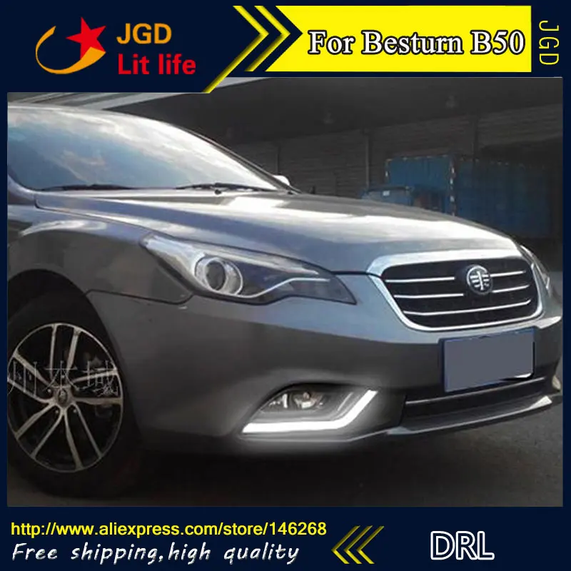 Бесплатная доставка ! 12В 6000K СИД DRL дневного света для besturn В50 2013 2014 2015 противотуманная фара стайлинга автомобилей Бесплатная доставка ! 12В 6000K СИД DRL дневного света для besturn В50 2013 2014 2015 противотуманная фара стайлинга автомобилей