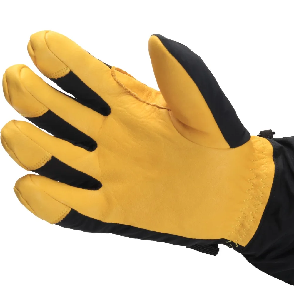 Szlaze водонепроницаемые Thinsulate термальные спортивные перчатки варежки из воловьей кожи для катания на лыжах, сноуборде, зимнем мотоцикле, велосипеде
