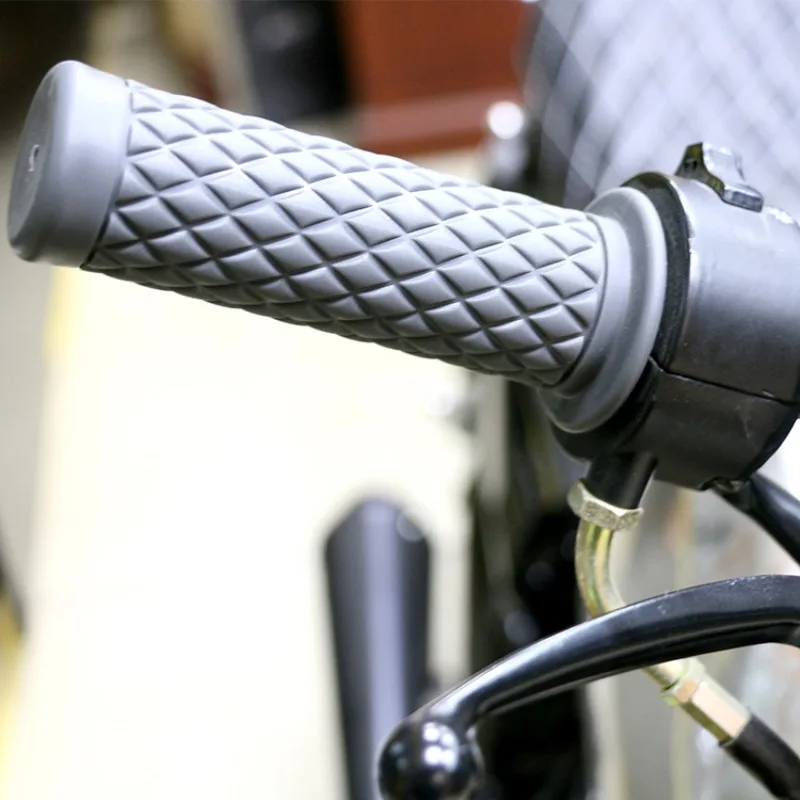 

Universal 7/8'' 22MM Vintage rubber Motorcycle handle grips coffee Motorbike handlebar grips Motorcycle Accessories