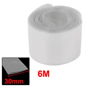 

Uxcell Hot Sale1PCS 30mm Width 6M Length PVC Heat Shrink Tube Tubing Clear for 1 x 18650 Battery Insulation casing Heat shrink