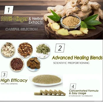 

Ginger Effervescent Tablets Foot Bath Anti-swelling SPA Massage Pedicure Foot Care Health99