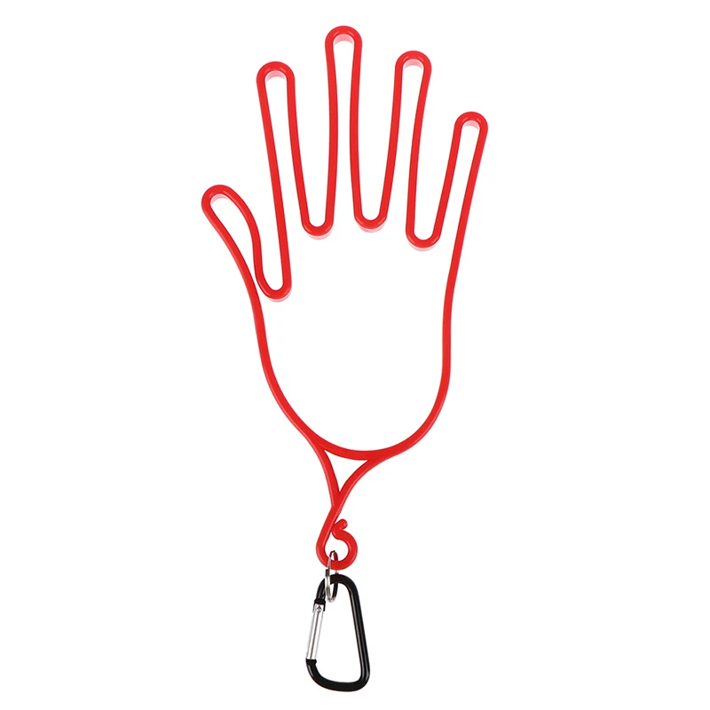 Гольф перчатки носилки инструмент для гольфа шестерни пластик ABS Гольф держатель перчаток сушилка вешалка носилки с ремешком - Цвет: RD
