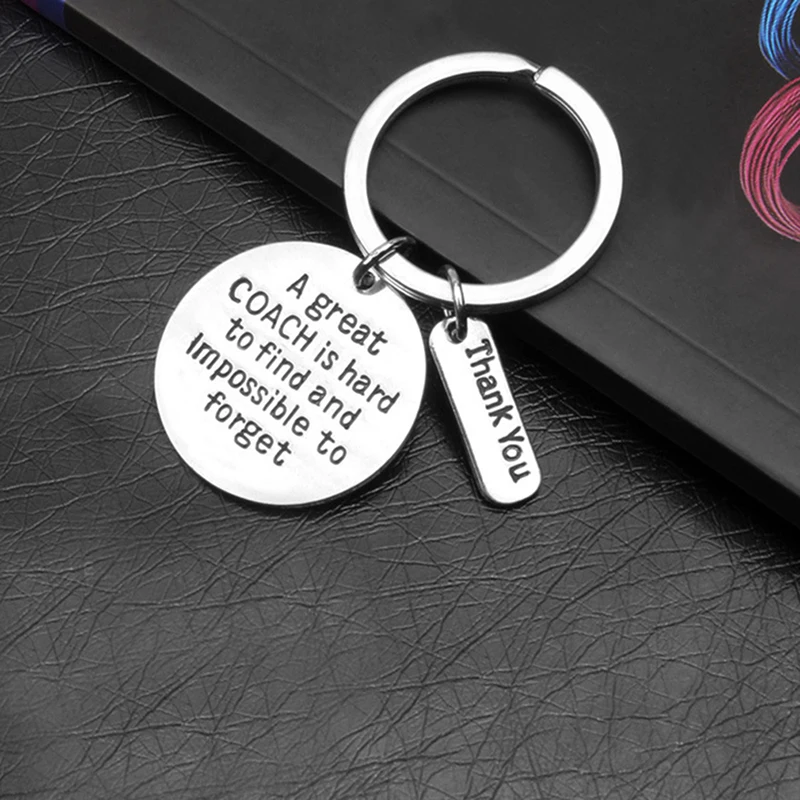 

Alloy Letters Carved Keychain "a Great Is Hard To Find And Impossible To forget" Creative Gifts For Carving Keychain