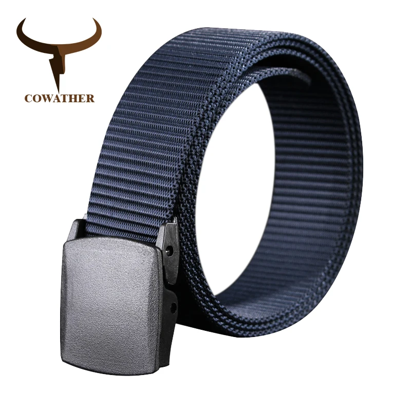 COWATHER 110 130 150 170cm long big size new nylon material mens belt military outdoor male jeans tactical belts for men luxury - Image 3