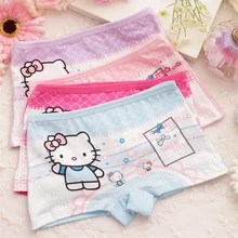 Hello Kitti dívčí kalhotky ve stylu boxerek 4 ks v balení