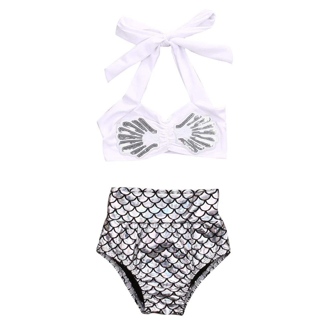 

2017 Summer New Swimwear Princess Baby Girls Little Princess Bikini Set Swimwear Swimsuit Bathing Suit