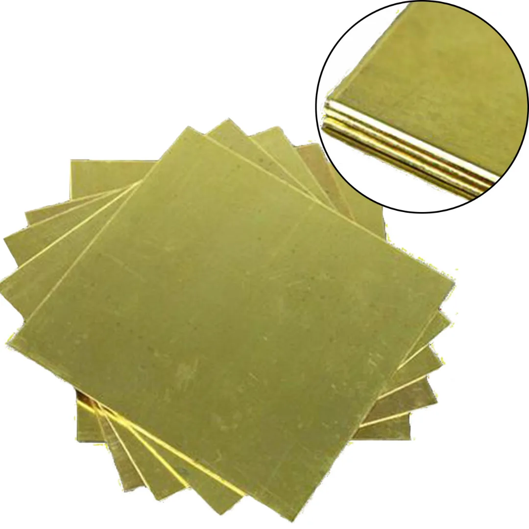 1pc New Brass Sheet H62 Brass Metal Copper Sheet Plate Block Slice 1
