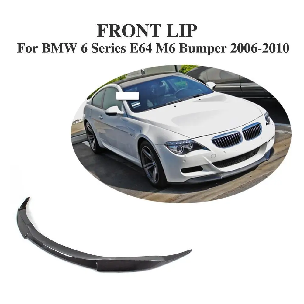Передний бампер из углеродного волокна спойлер для BMW 6 серии E64 M6 2006 2010 защита