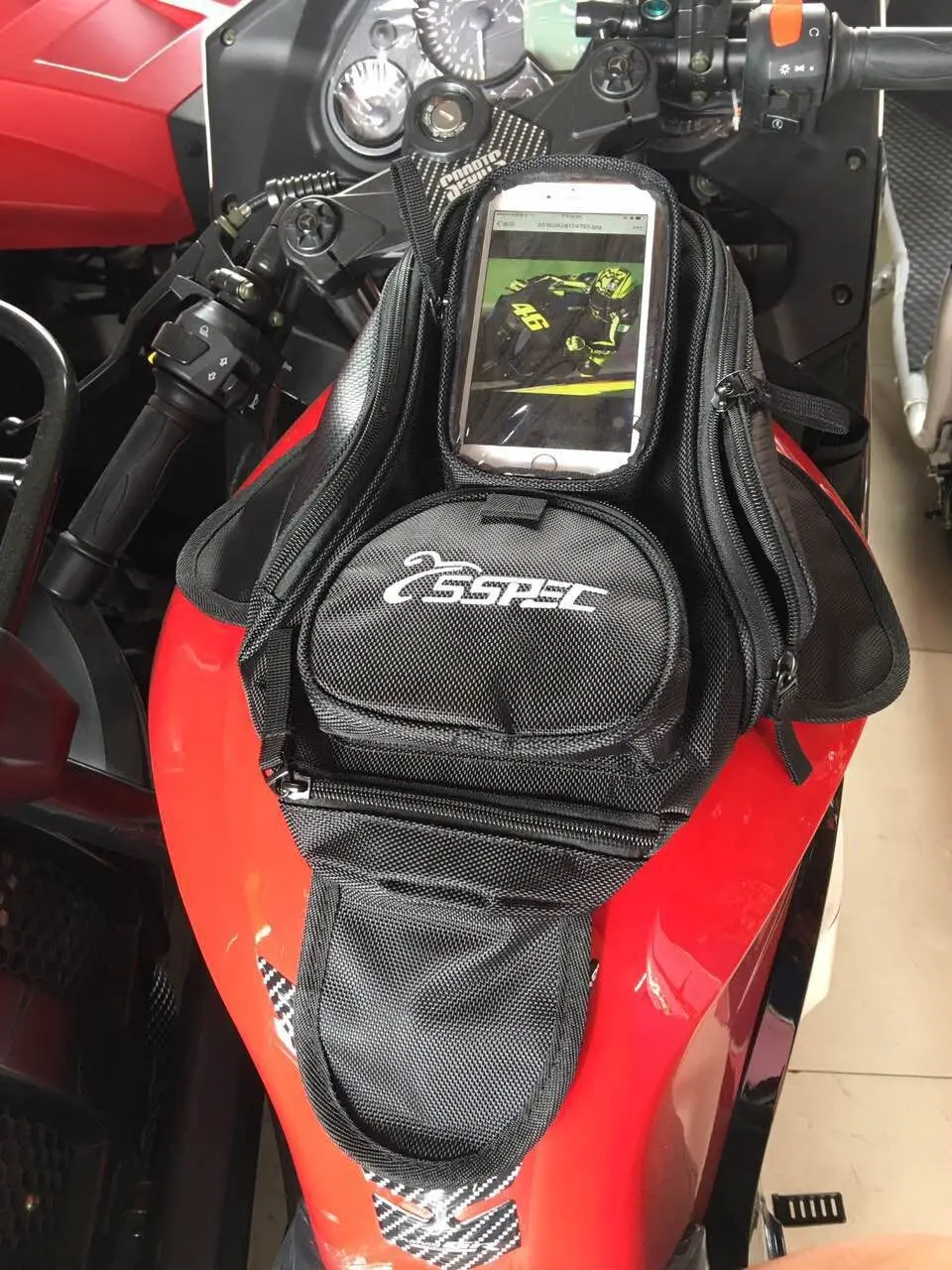 SSPEC мотоцикл небольшой топливный бак Мощность Магнит адсорбции MOTO Multi-Функция посылка мотоциклетные посылка
