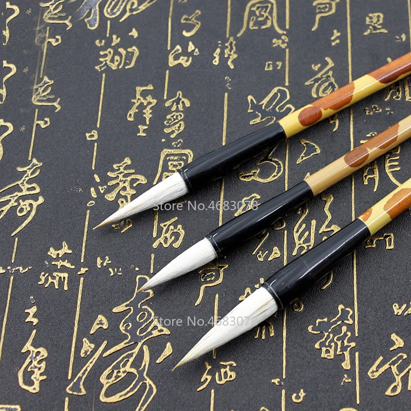

3Pcs/Set Woolen Hairs Chinese Calligraphy Brushes Pen Artist Painting Writing Drawing Brush Fit For Student School Stationery