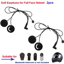 2 uds motocicleta intercomunicador accesorios suave auricular y micrófono para FDCVB T-COMVB TCOM-SC/T-REX casco de motocicleta BT Intercom