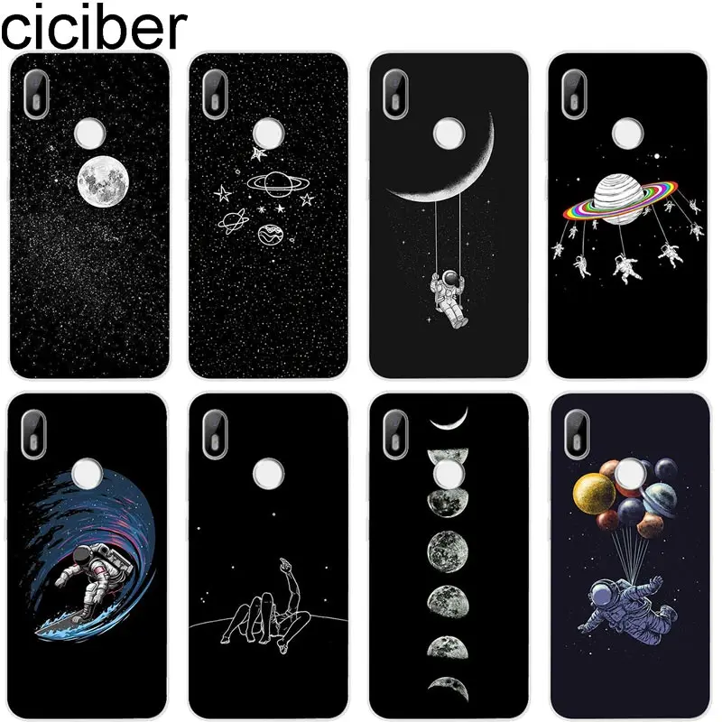 Ciciber звездное небо Луна для BQ Aquaris U2 C U X5 V VS X2 X Plus Lite Pro E5 s M5 M5.5 M4.5 E4.5 мягкая прозрачная Обложка из полиуретана чехлы для телефонов