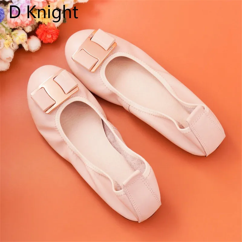 New Spring Summer Slip On Flat Shoes Women Comfortable Gennuine Leather Ballet Shoes Female Casual Flats Woman Loafers Big Size (12)
