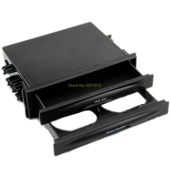 

Double Din Radio Pocket Drink-Cup Holder + Storage Box For Universal Car truck Drop Shipping Support